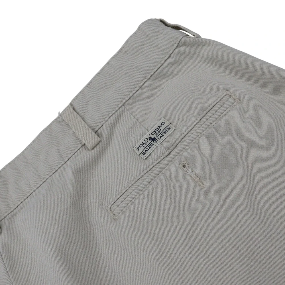 Polo Ralph Lauren Mens Pleated Chino Shorts Khaki Tan 100% Cotton Size 38